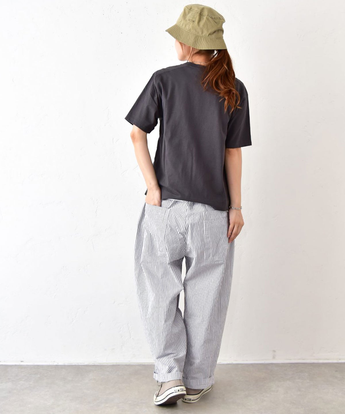 NATURAL LAUNDRY｜カラー天竺デンシャープリント半袖Tee [[7267C-001]][C]