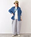 NATURAL LAUNDRY｜カラー天竺デンシャープリント半袖Tee [[7267C-001]][C]