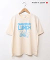  NATURAL LAUNDRY｜カラー天竺デンシャープリント半袖Tee [[7267C-001]][C]