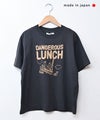  NATURAL LAUNDRY｜カラー天竺デンシャープリント半袖Tee [[7267C-001]][C]
