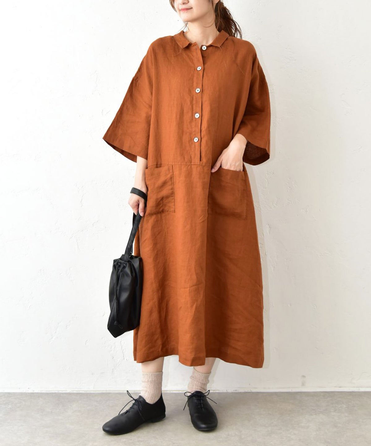 HEAVENLY｜Linen Polosollar 6/S OP [[2637012]][C]