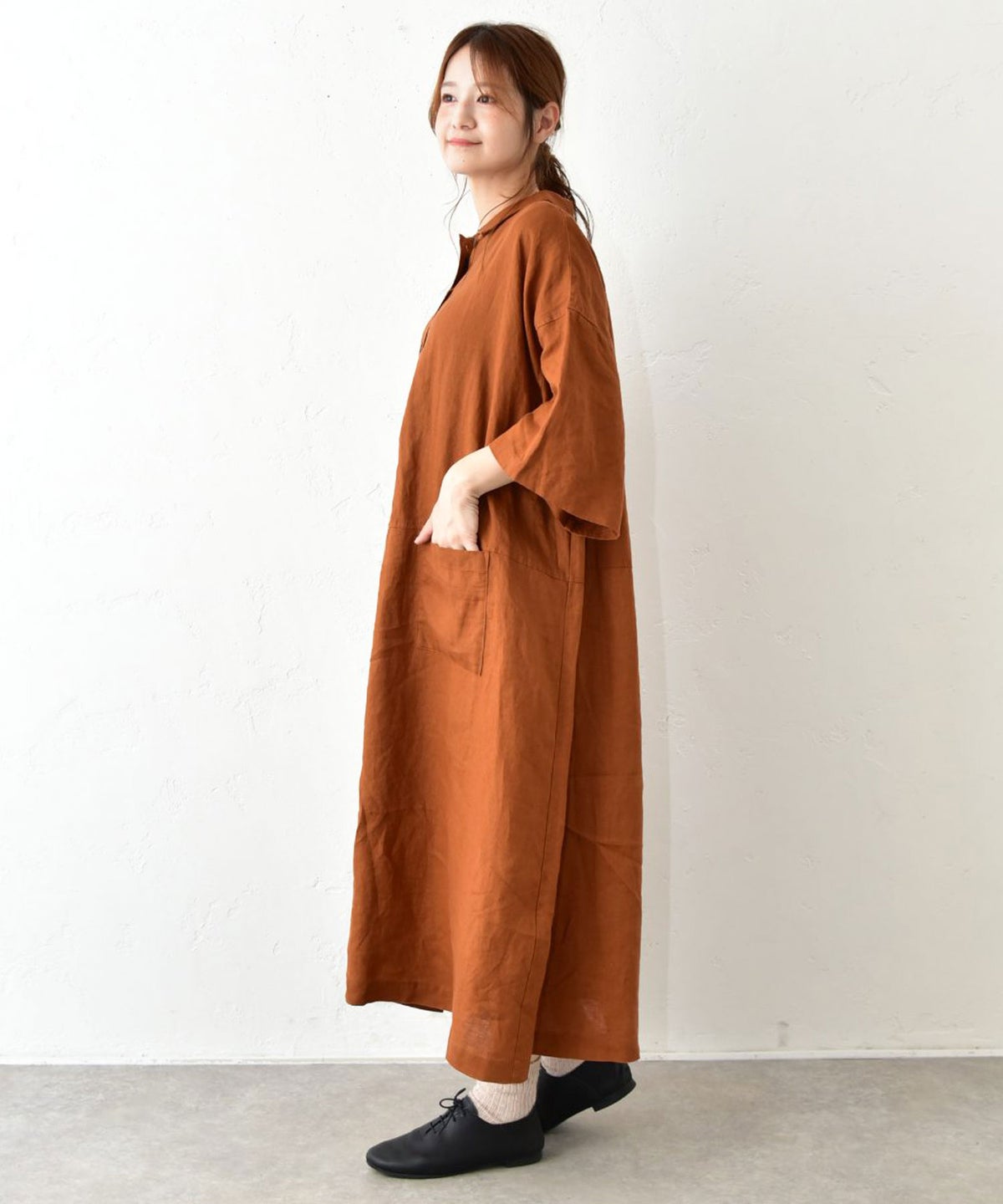  HEAVENLY｜Linen Polosollar 6/S OP [[2637012]][C]