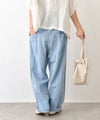  sloe｜5.5oz綿麻デニムゆるパンツ [[4804509]][C]