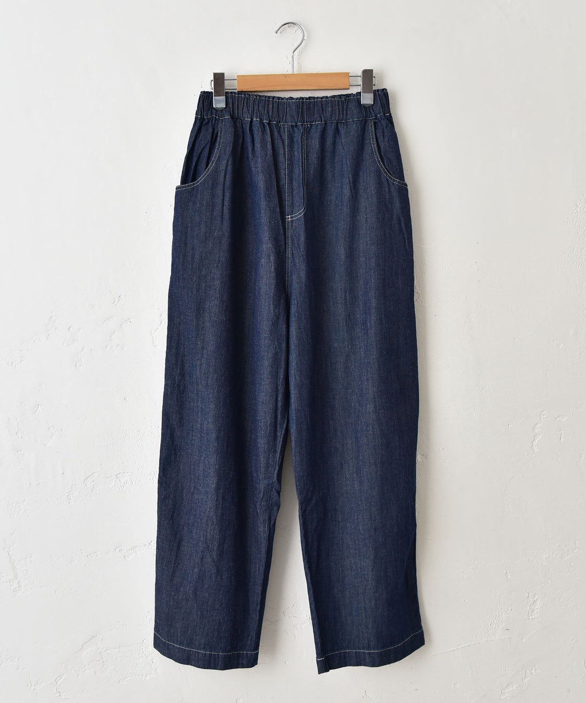  sloe｜5.5oz綿麻デニムゆるパンツ [[4804509]][C]