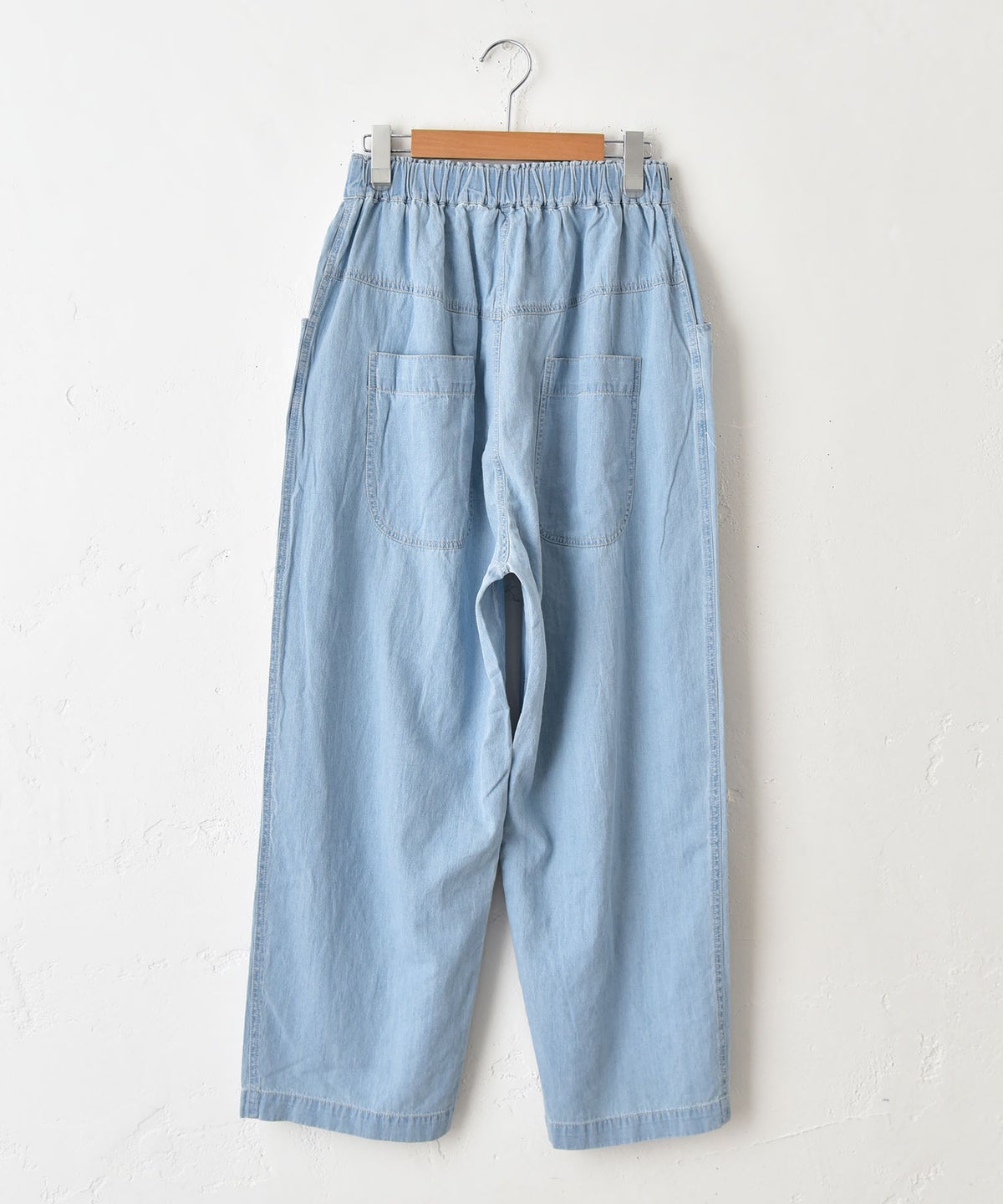  sloe｜5.5oz綿麻デニムゆるパンツ [[4804509]][C]