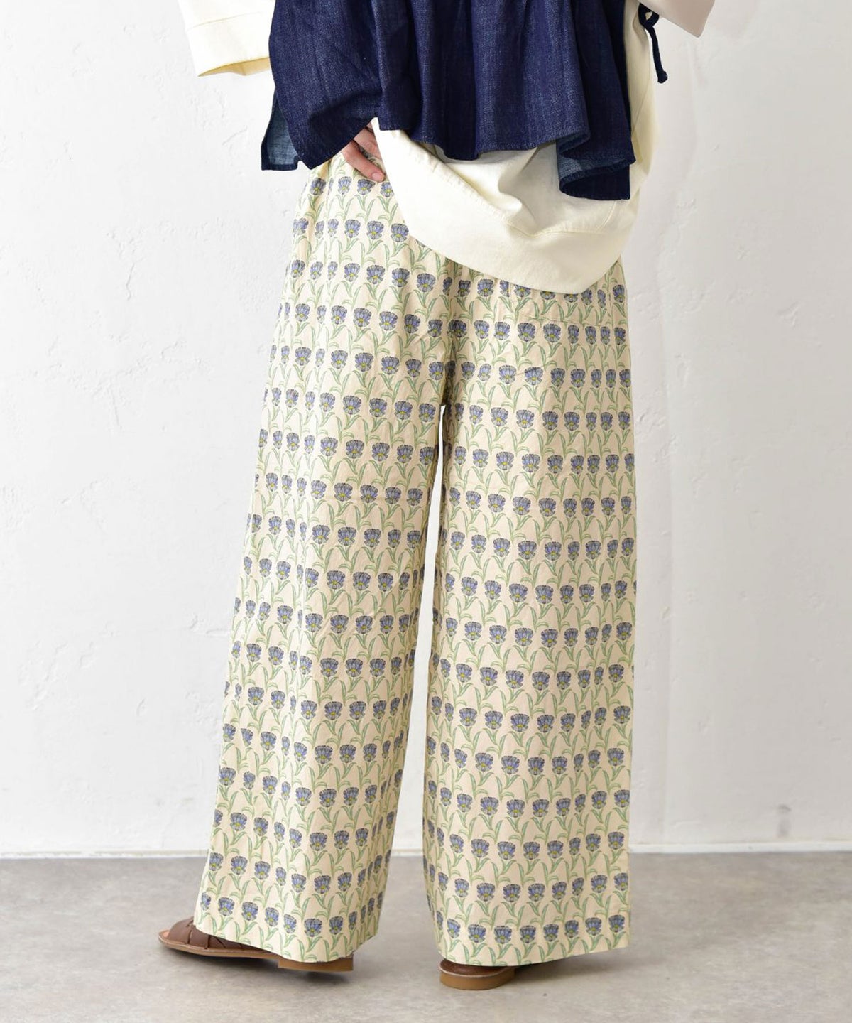  SUN VALLEY｜コットンローンボタニカルプリントパンツ [[SK5060265]][C]
