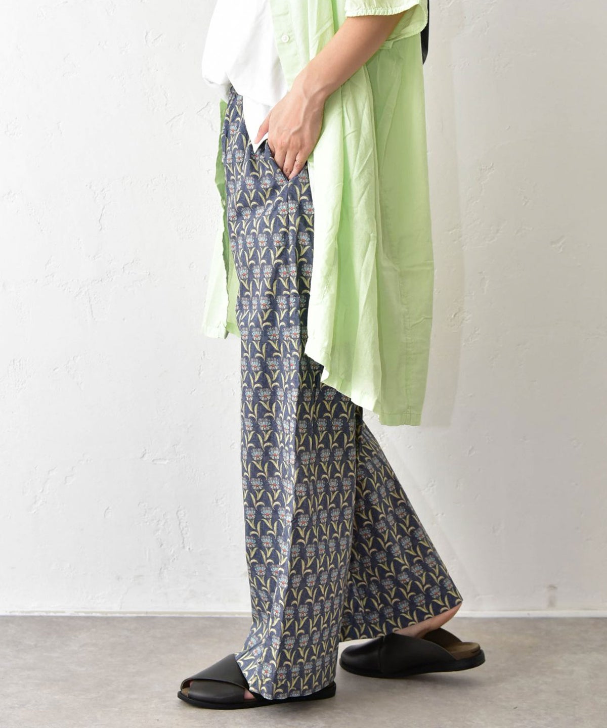  SUN VALLEY｜コットンローンボタニカルプリントパンツ [[SK5060265]][C]