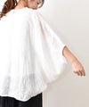 mizuiro ind｜リネンスタンドカラーコクーンシャツ [[2-230136]][C]