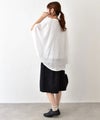 mizuiro ind｜リネンスタンドカラーコクーンシャツ [[2-230136]][C]