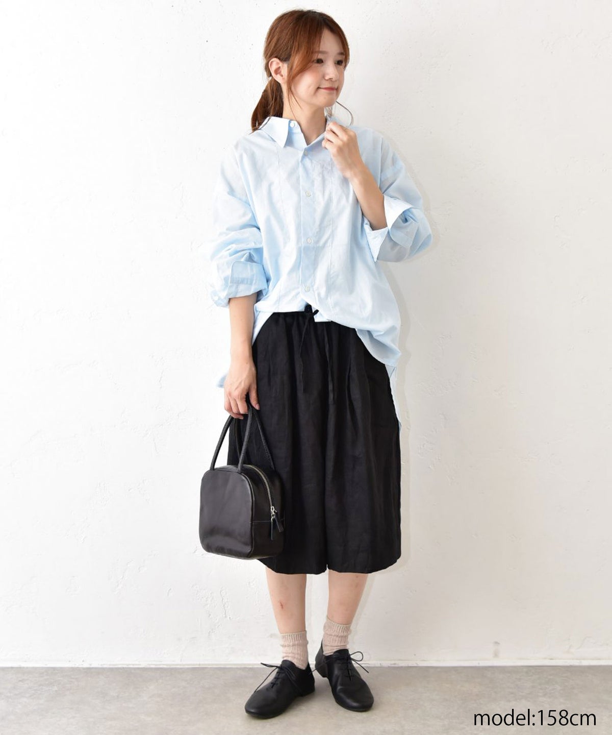 mizuiro ind｜リネンワイドハーフパンツ [[2-260106]][C]