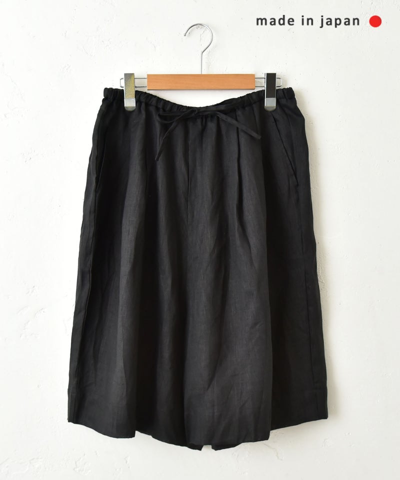 mizuiro ind｜リネンワイドハーフパンツ [[2-260106]][C]