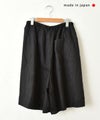 mizuiro ind｜リネンワイドハーフパンツ [[2-260106]][C]