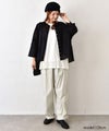 08Mab｜ラミーコットン前あきワイドブラウス [[CF-526HF1468]][C]