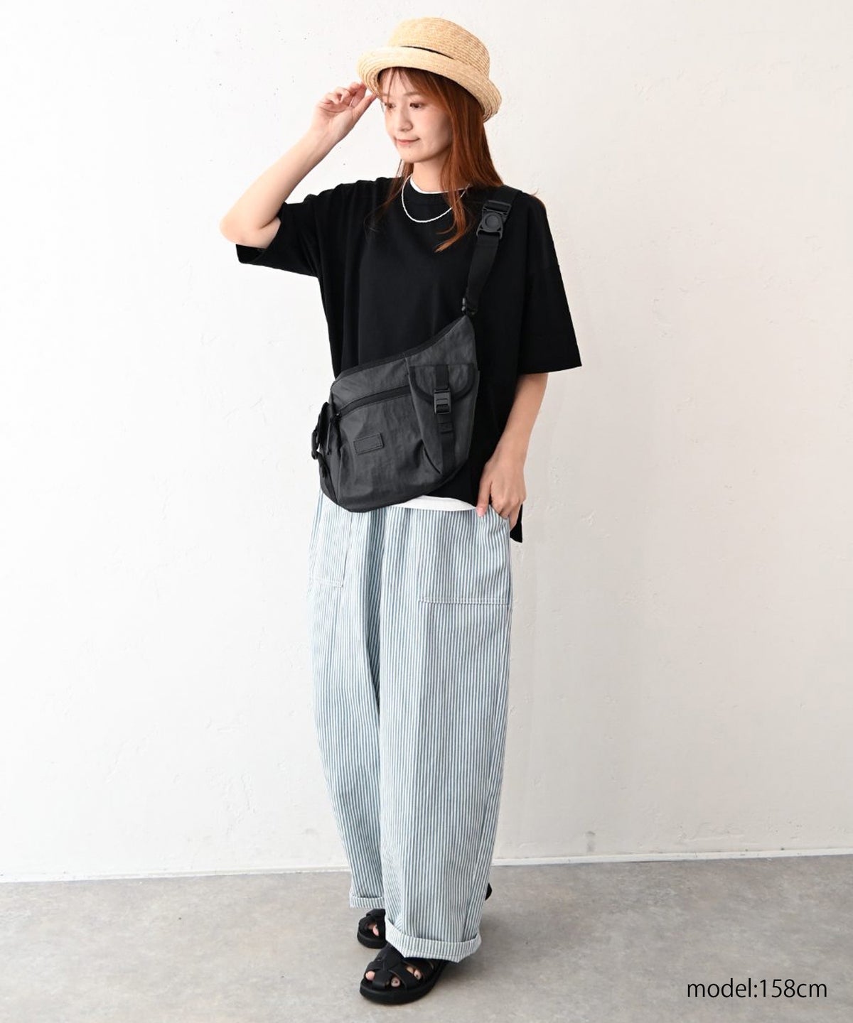 her.｜ドライコットン クルーネックTシャツ [[131354H]][C]