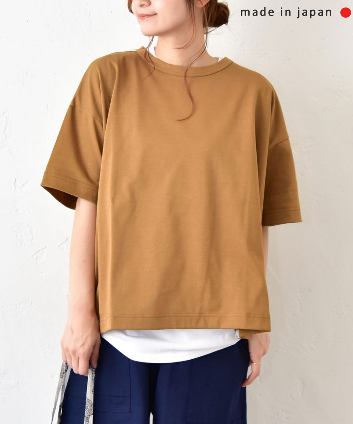 her.｜ドライコットン クルーネックTシャツ [[131354H]][C]