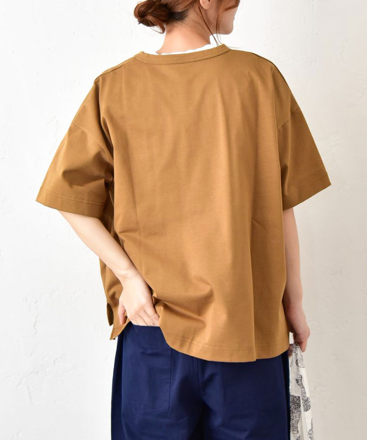 her.｜ドライコットン クルーネックTシャツ [[131354H]][C]