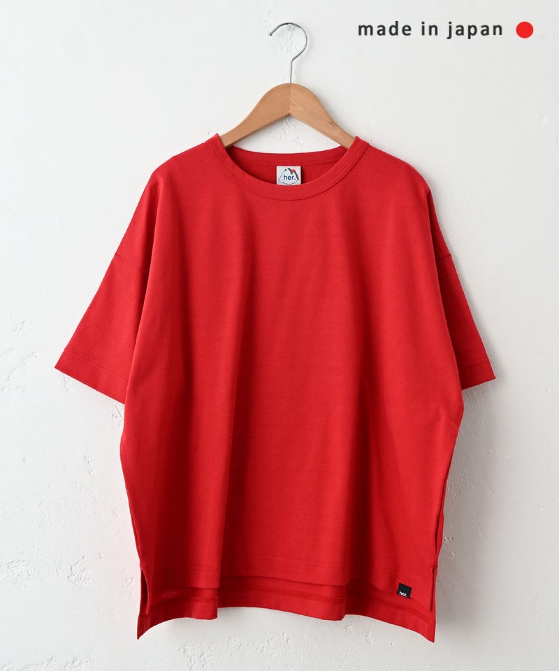 her.｜ドライコットン クルーネックTシャツ [[131354H]][C]