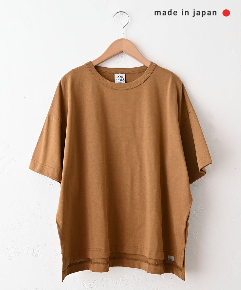 her.｜ドライコットン クルーネックTシャツ [[131354H]][C]
