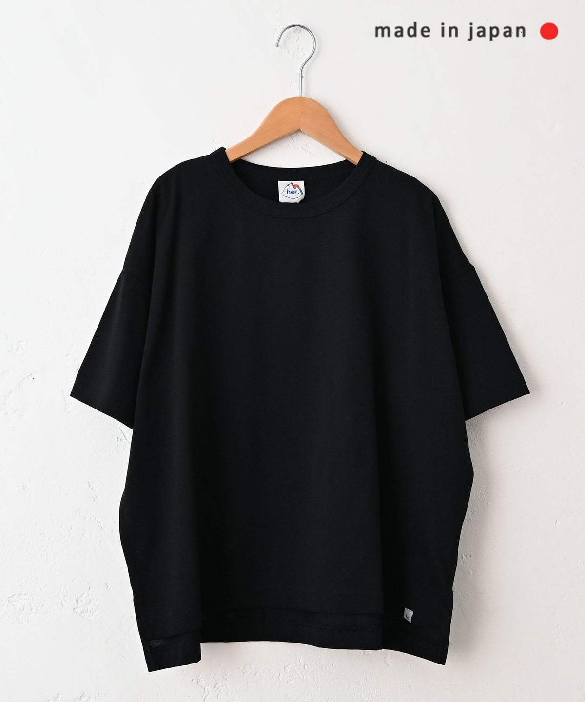 her.｜ドライコットン クルーネックTシャツ [[131354H]][C]