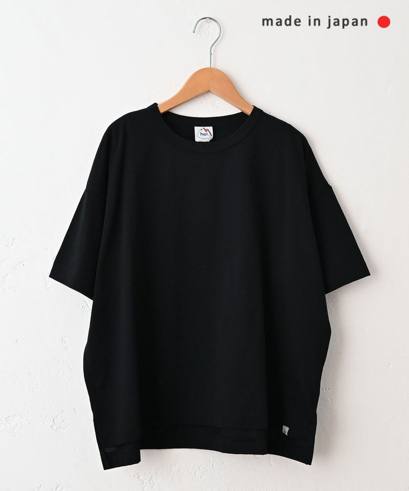 her.｜ドライコットン クルーネックTシャツ [[131354H]][C]