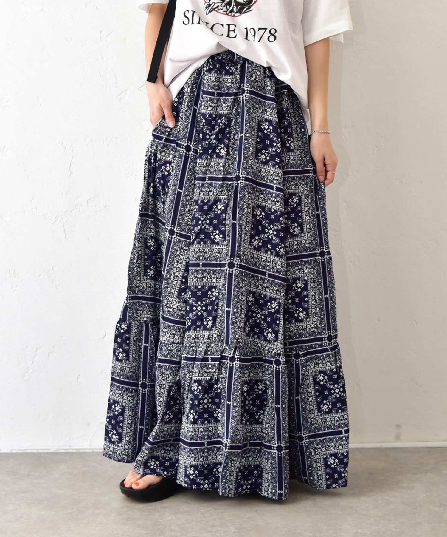 IN THE MARKET｜総柄切替スカート [[C-2564]][C] | ma28 ONLINE STORE