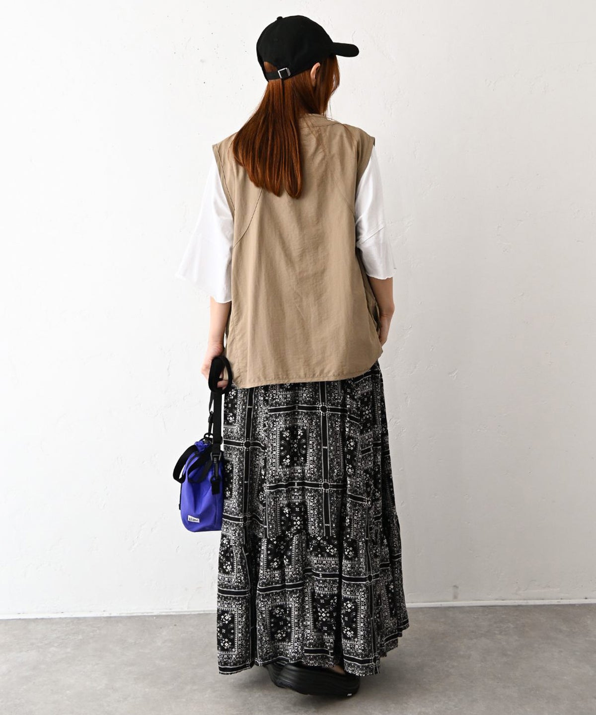 IN THE MARKET｜総柄切替スカート [[C-2564]][C]