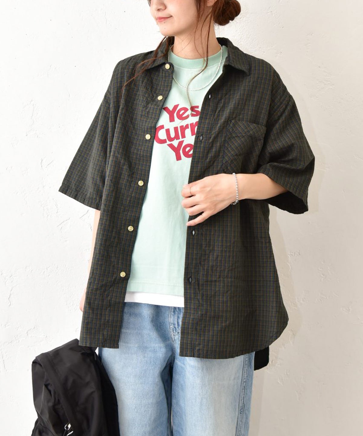  Gives a sense of fullment｜Plaid shirt [[662319]][C]