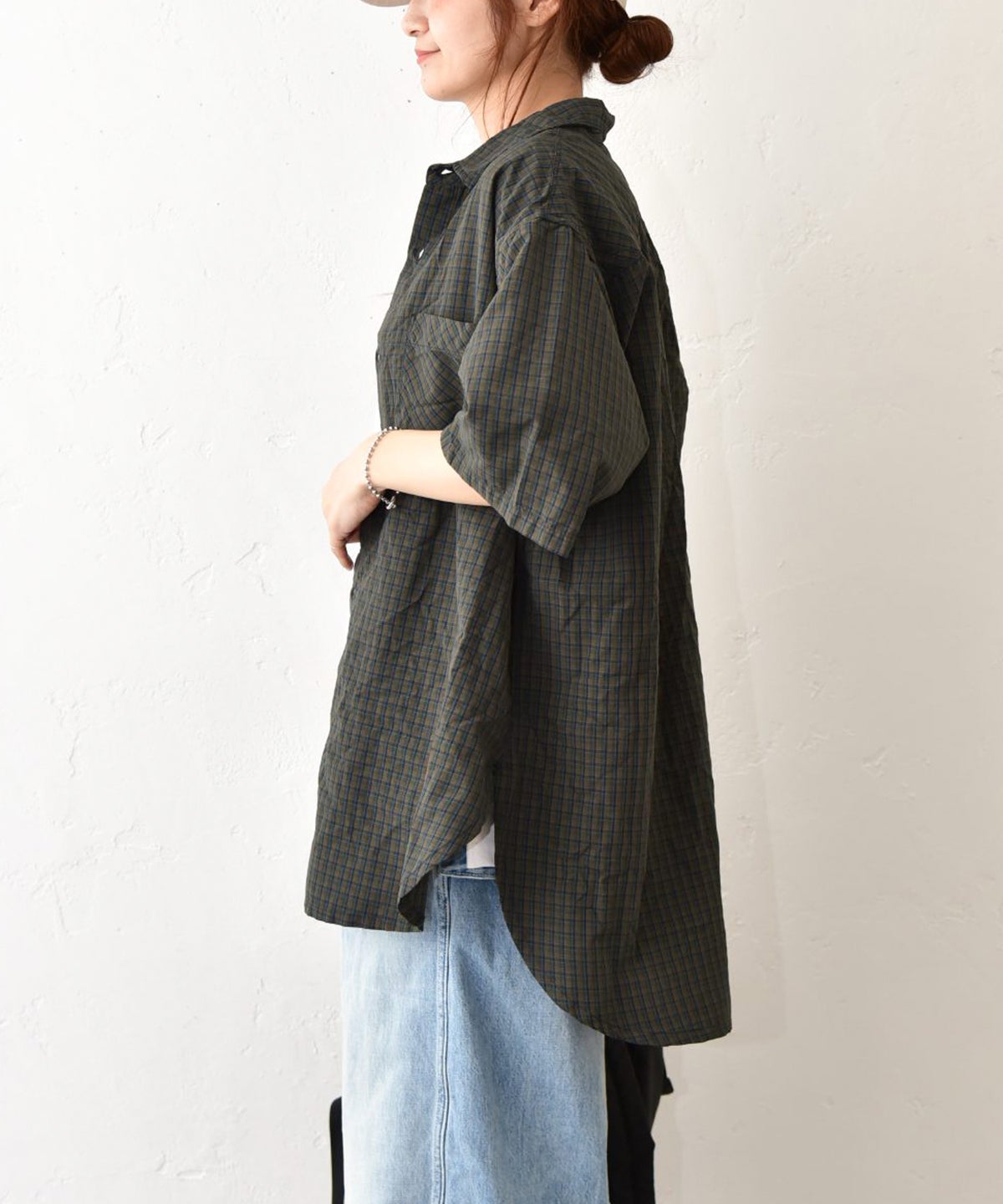  Gives a sense of fullment｜Plaid shirt [[662319]][C]