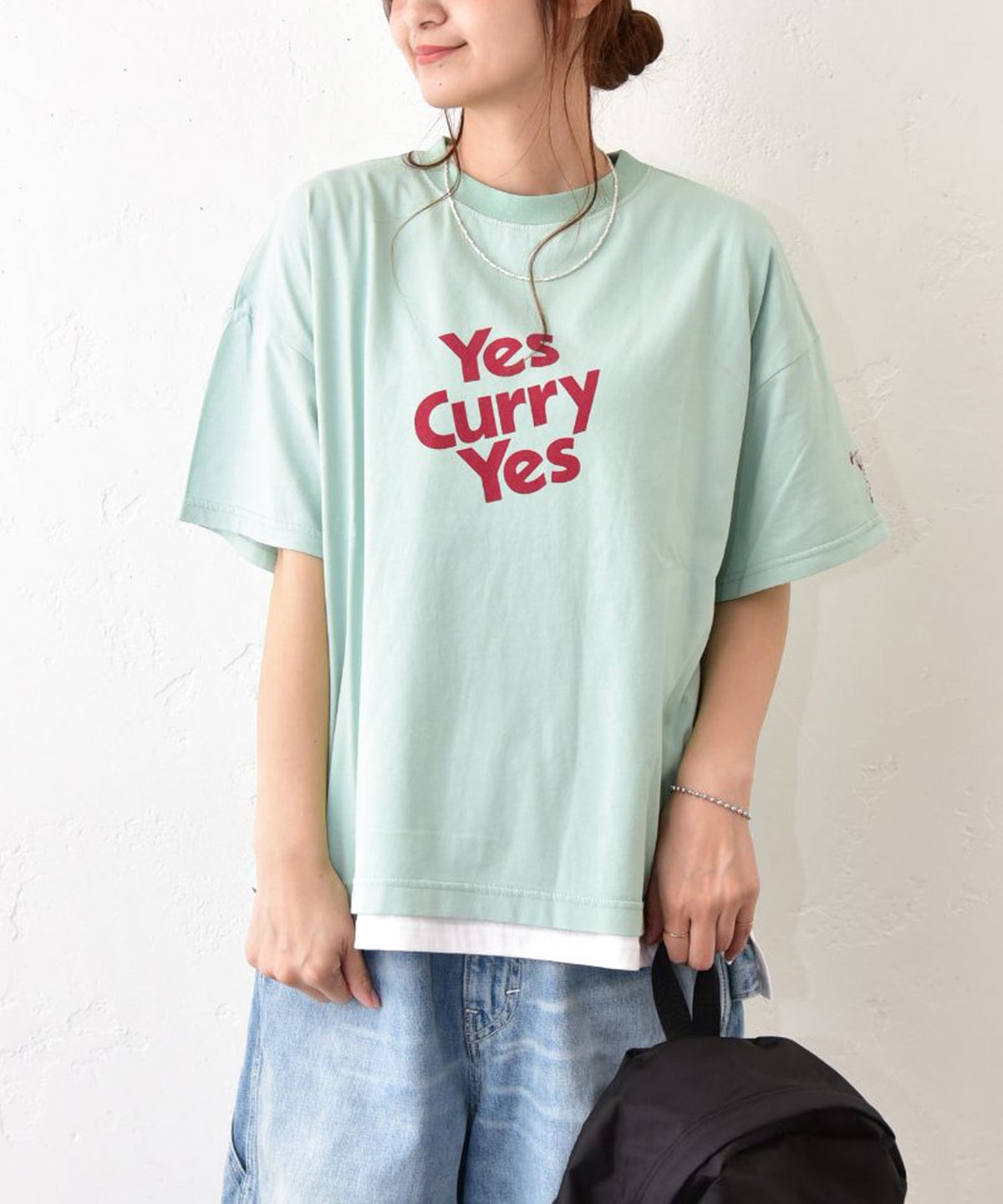 Gives a sense of fullment｜カリーパワーワイドTee [[862339]][C]