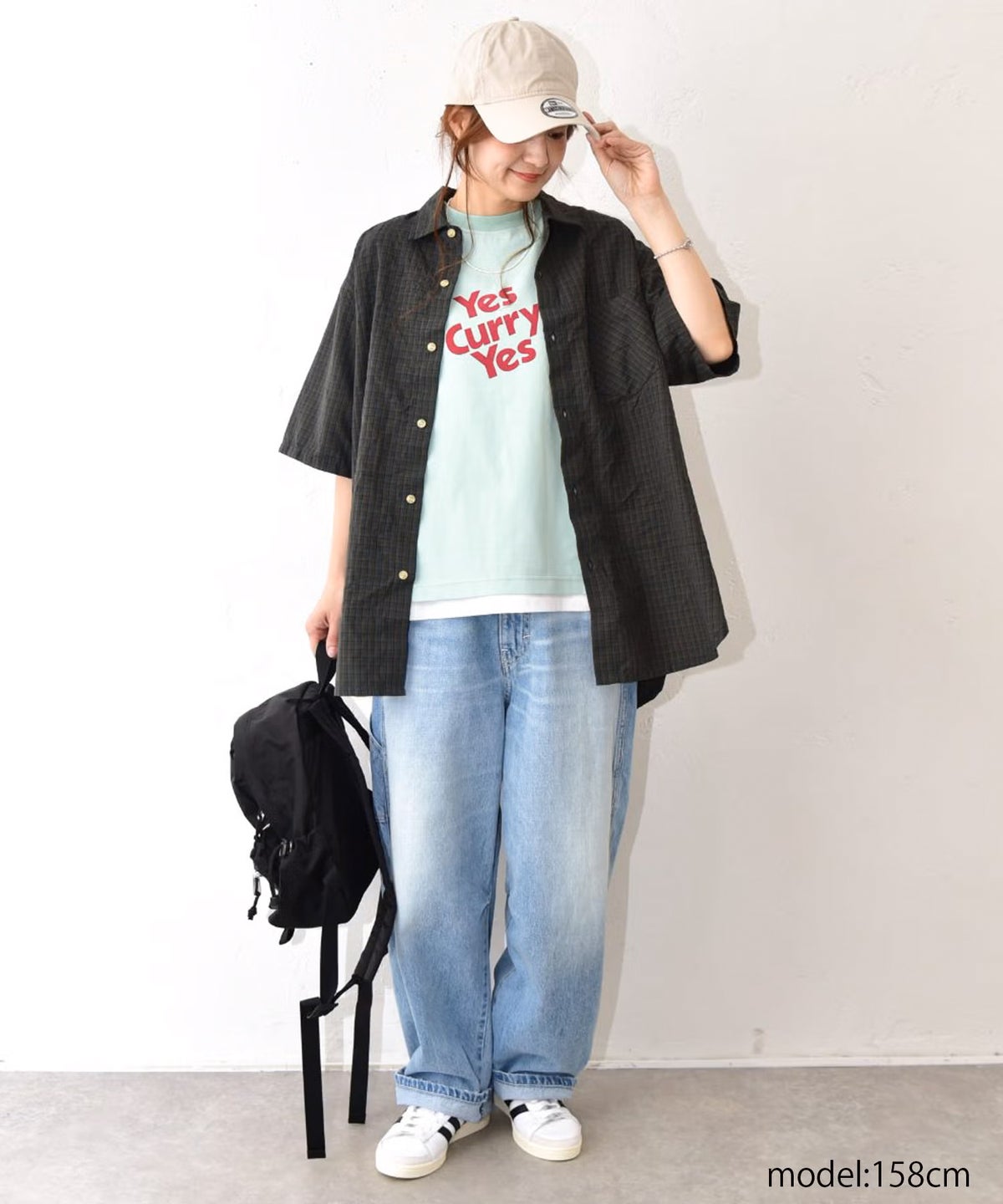 Gives a sense of fullment｜カリーパワーワイドTee [[862339]][C]