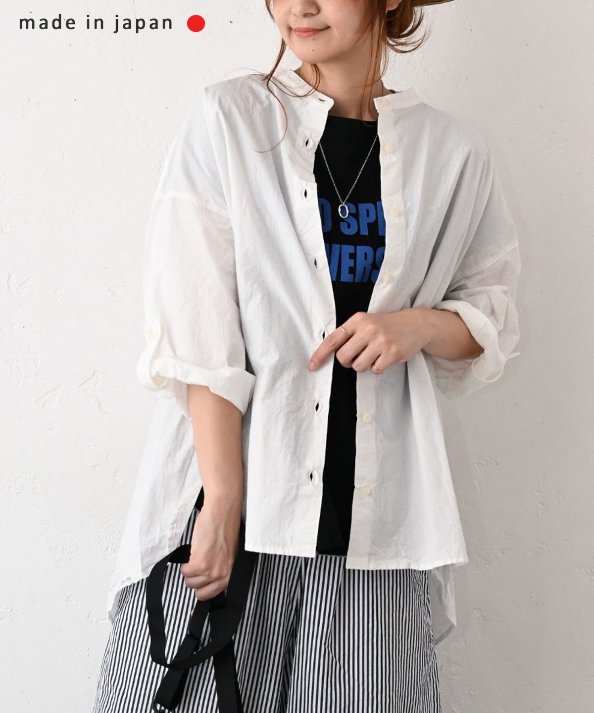 BLUE LAKE MARKET｜ロールアップシャツ [[SA-37019]][C]