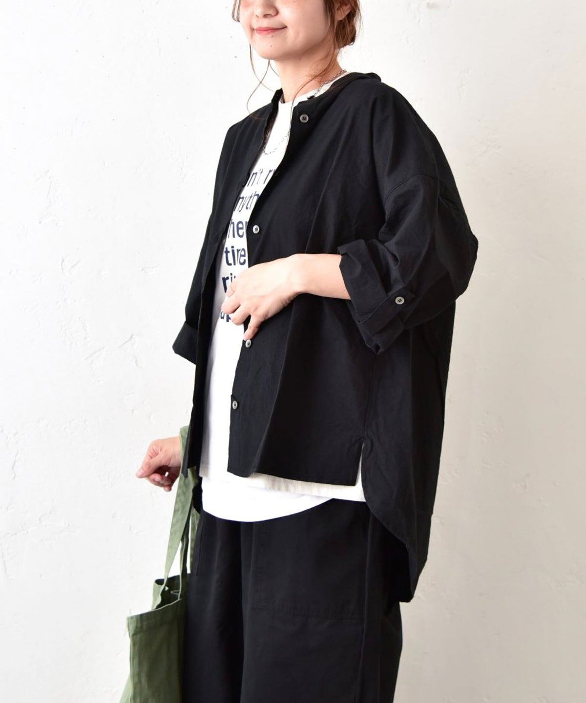 BLUE LAKE MARKET｜ロールアップシャツ [[SA-37019]][C]