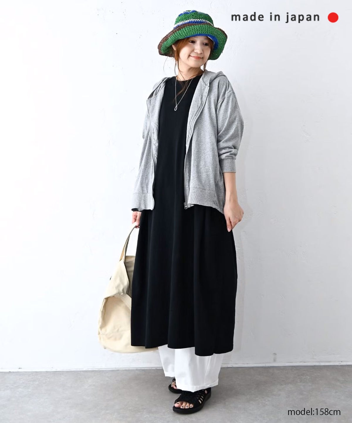 BLUE LAKE MARKET｜両サイドスリットあきワンピース [[SA-37126]][C]