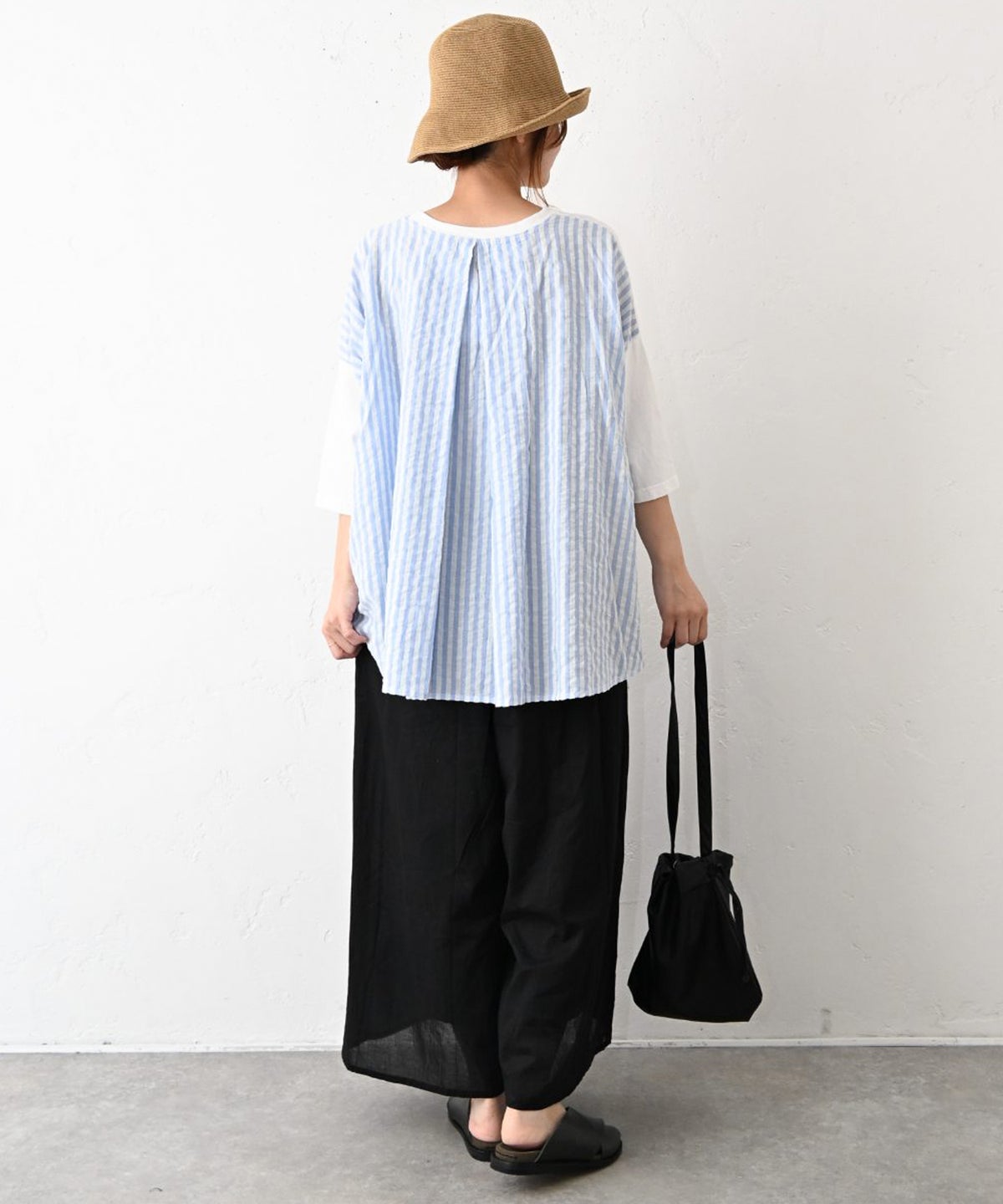 hagumu｜異素材切替カットソー [[C-777]][C]