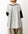 hagumu｜異素材切替カットソー [[C-777]][C]