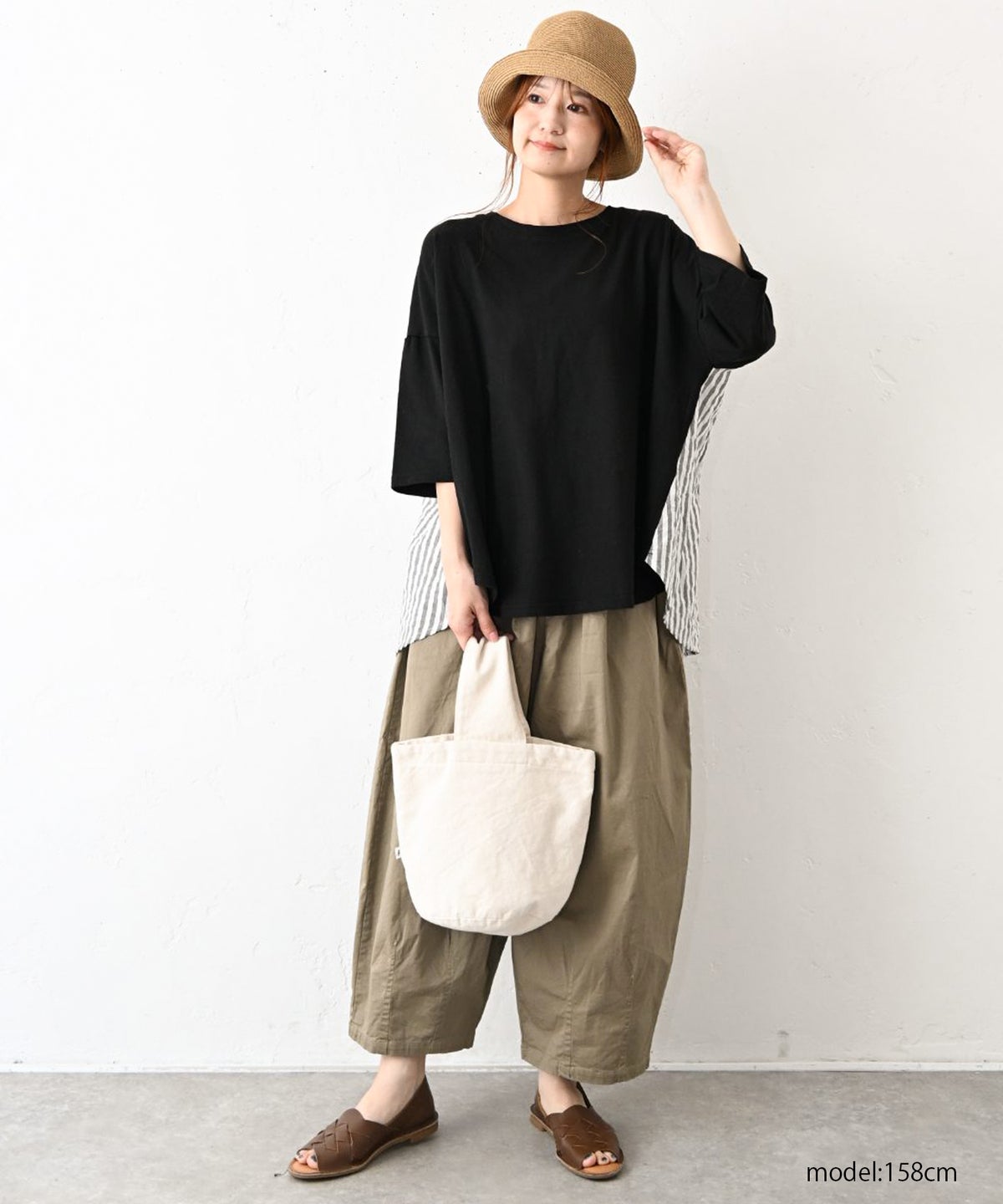 hagumu｜異素材切替カットソー [[C-777]][C]