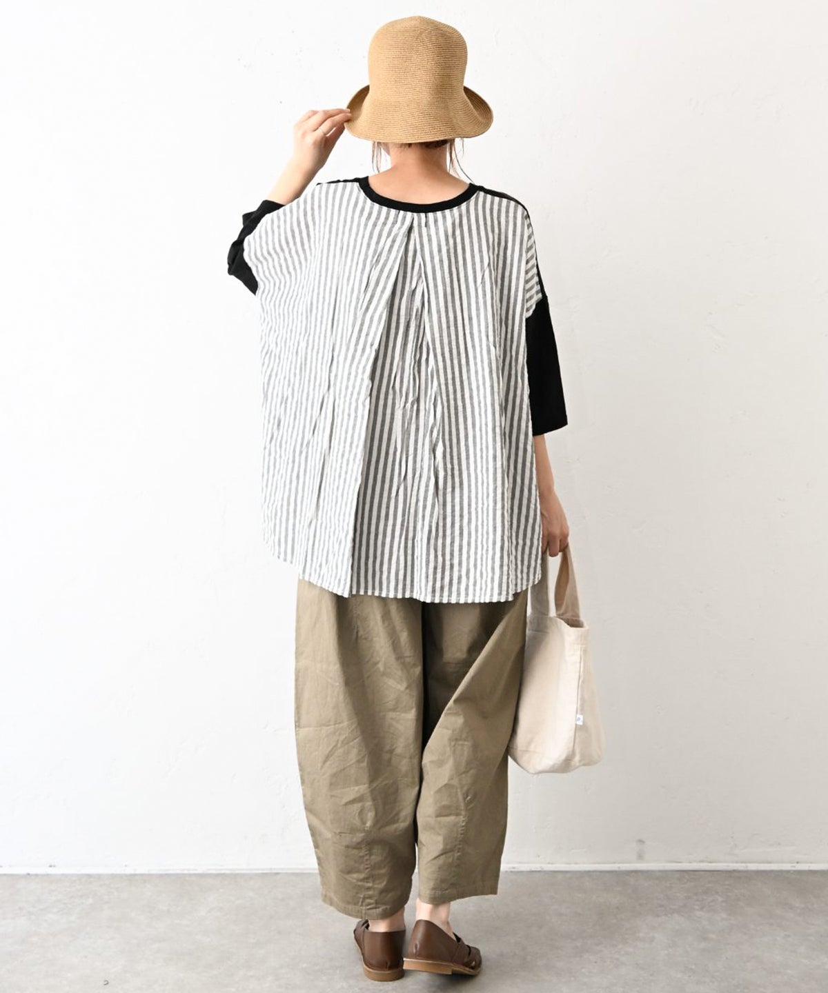 hagumu｜異素材切替カットソー [[C-777]][C]