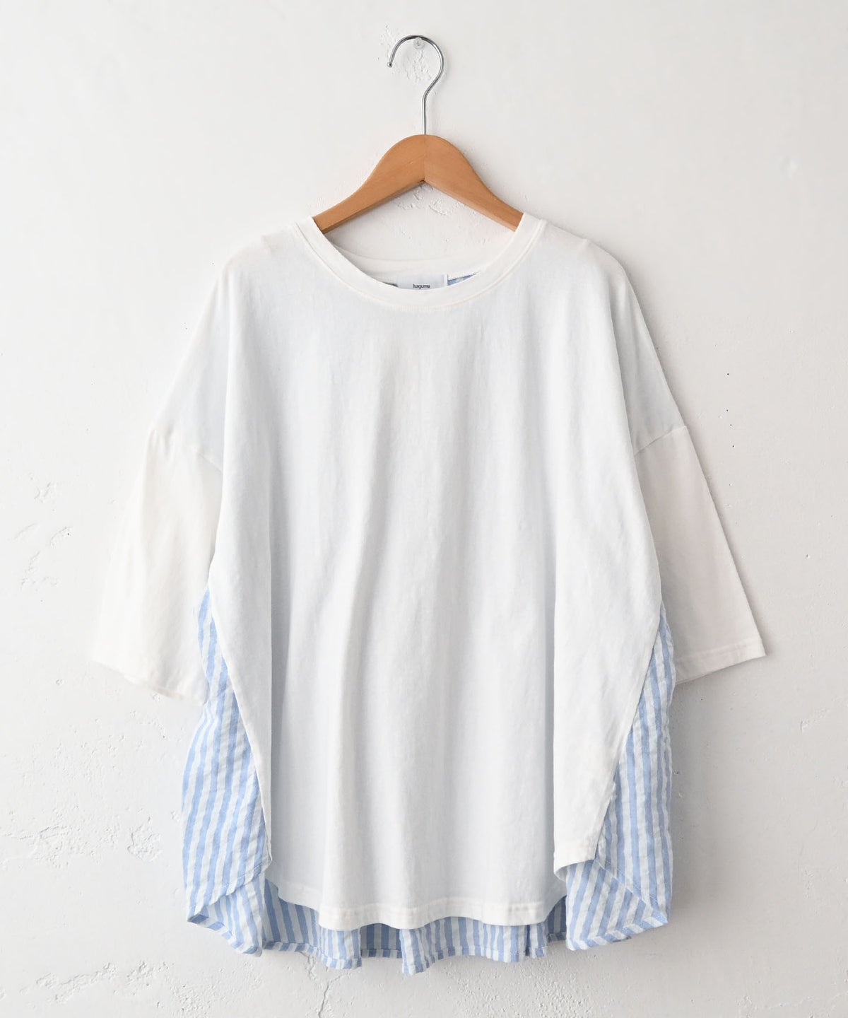  hagumu｜異素材切替カットソー [[C-777]][C]