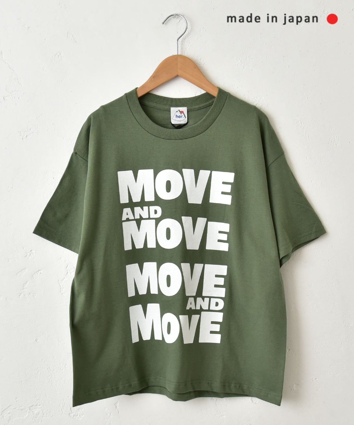 her.｜ロゴプリントTee [[MTAH604-0721]][C]