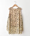  HUMS｜柄シフォンレイヤードタンク [[RNK-2676]][C]