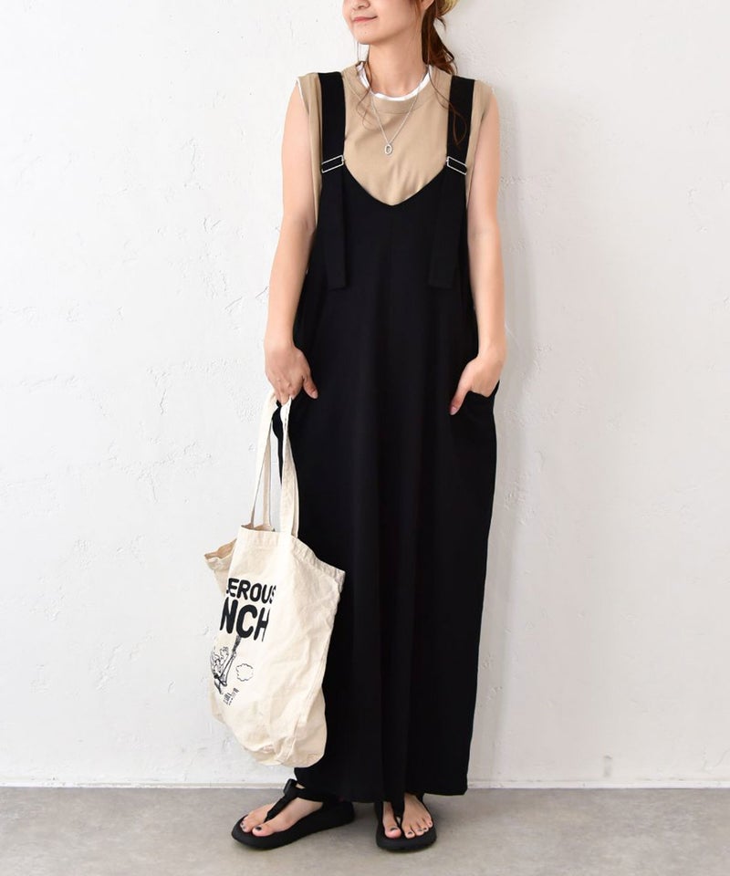 Our.｜カット素材2WAYサロペット [[C-9068]][C]