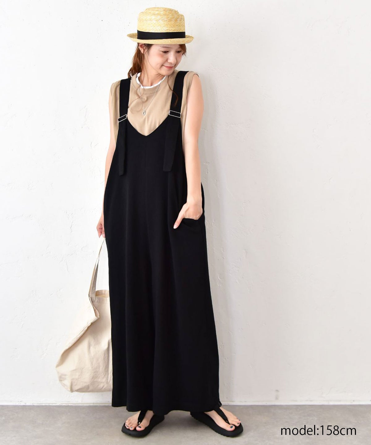 Our.｜カット素材2WAYサロペット [[C-9068]][C]