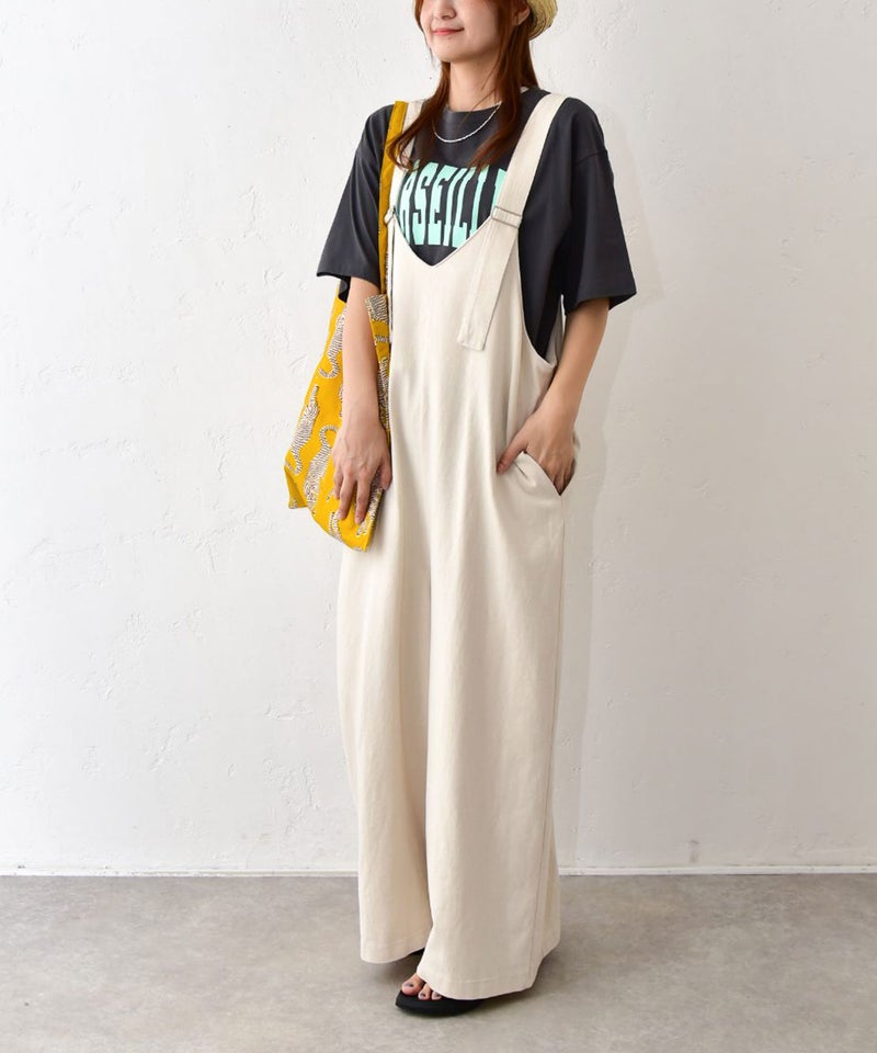 Our.｜カット素材2WAYサロペット [[C-9068]][C]