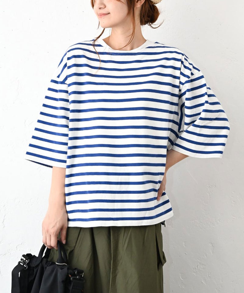 Our.｜ボートネックボーダーカットソー [[C-9064]][C]