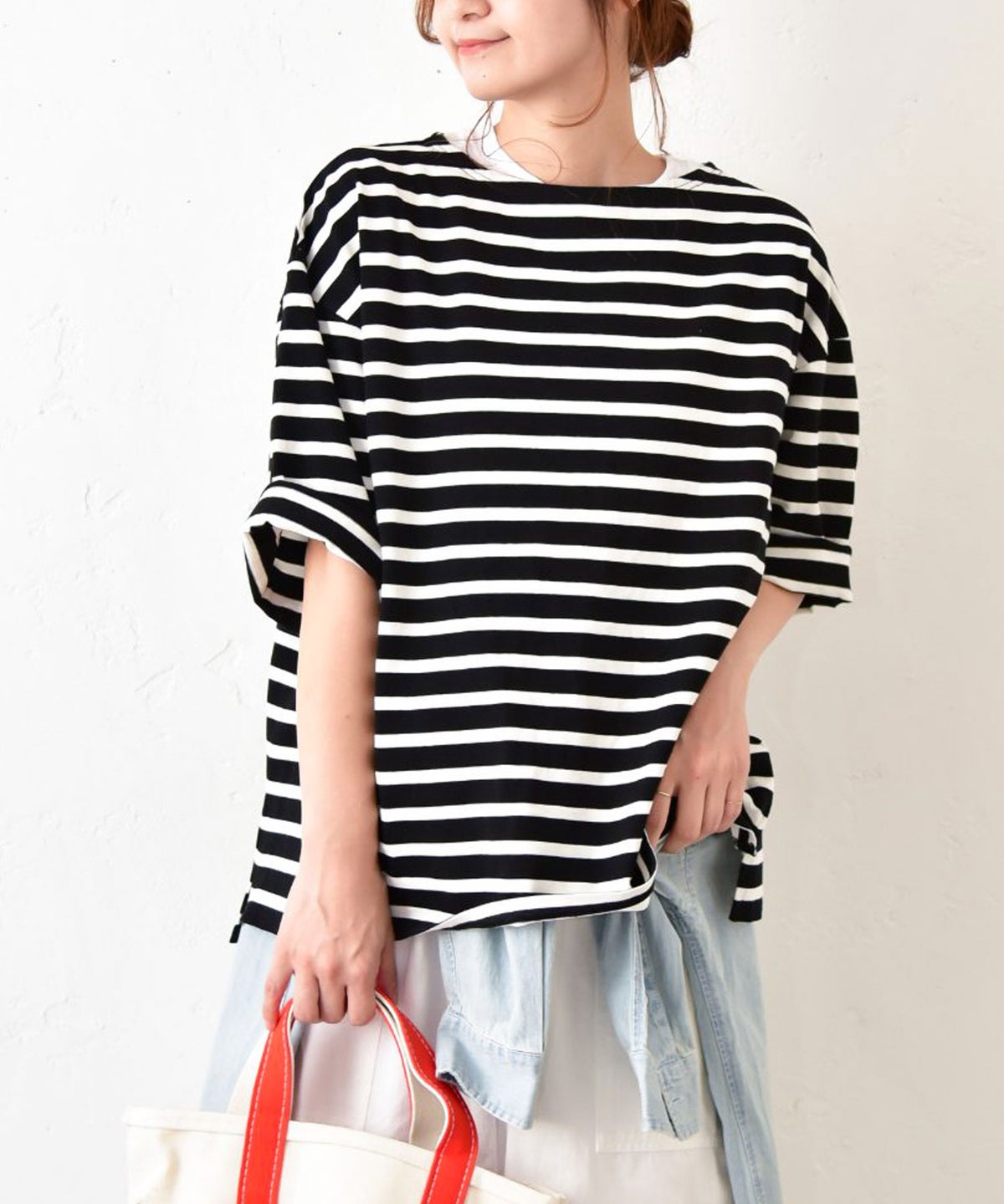 Our.｜ボートネックボーダーカットソー [[C-9064]][C]