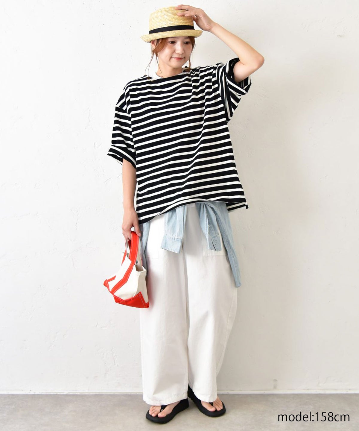 Our.｜ボートネックボーダーカットソー [[C-9064]][C]