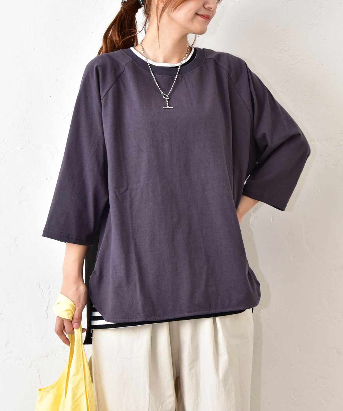  IN THE MARKET｜異素材デザインカットソー [[C-2581]][C]