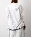 Our.｜裾アジャスター付き7分袖ジップアップパーカー [[C-9069]][C]