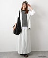 Our.｜裾アジャスター付き7分袖ジップアップパーカー [[C-9069]][C]