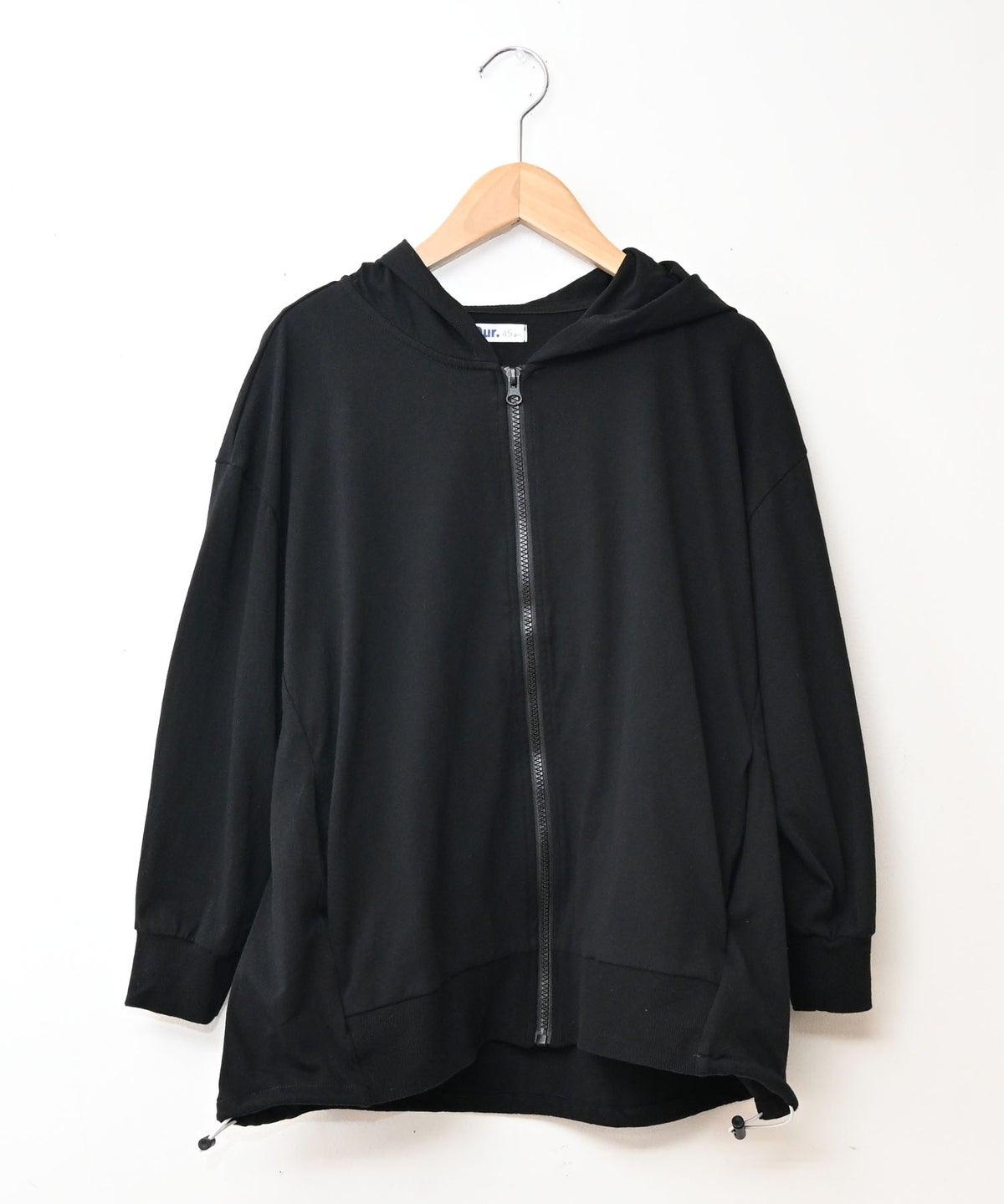 Our.｜裾アジャスター付き7分袖ジップアップパーカー [[C-9069]][C]